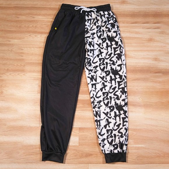 Half and Half Graffiti Sweatpants - Picture 1 of 1